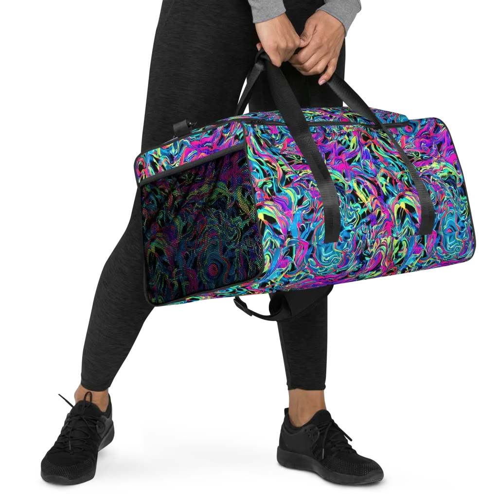 Cyberfluid on Duffle Bag — Right Front