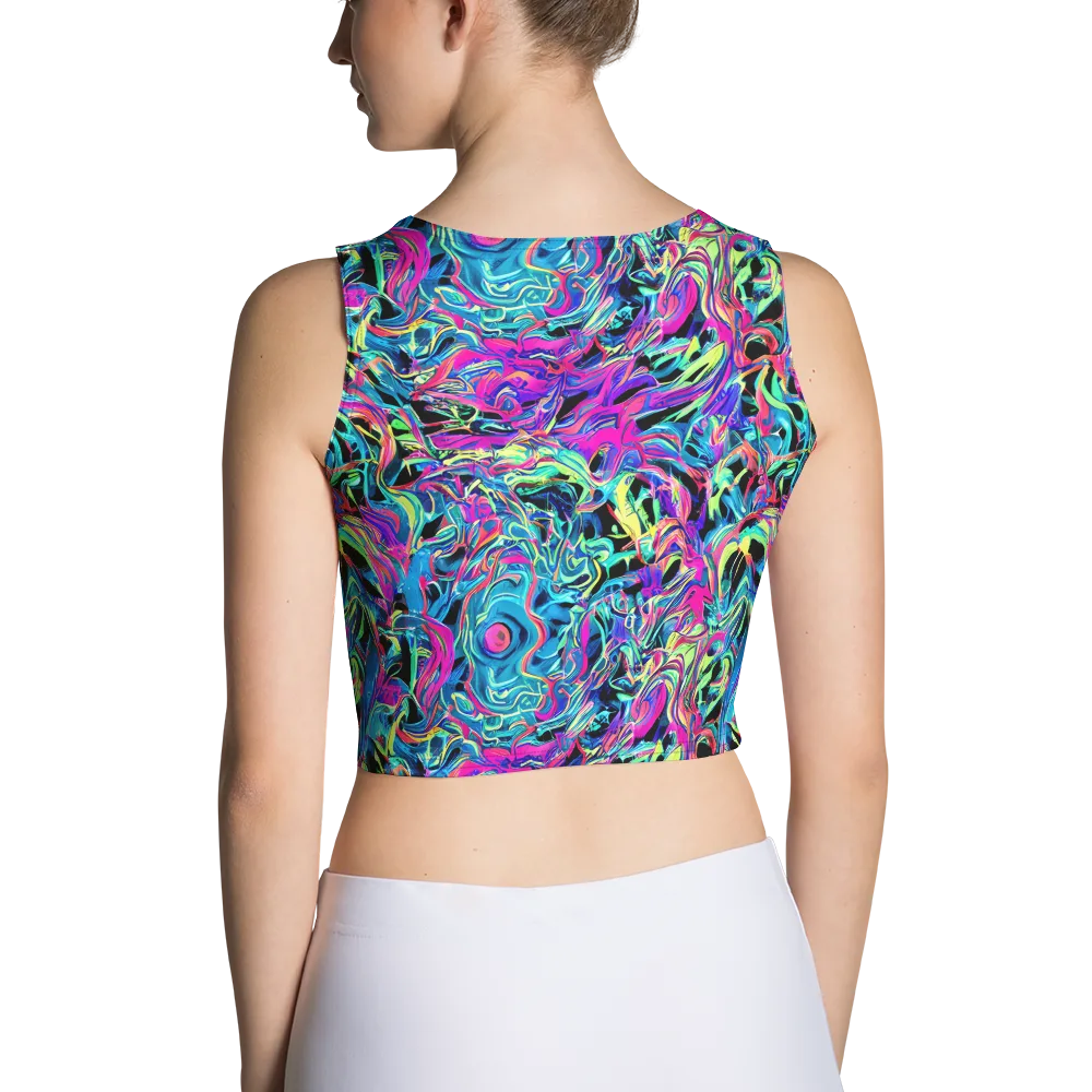 Cyberfluid on Crop Top — Back