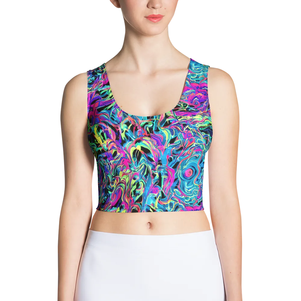 Cyberfluid on Crop Top — Front