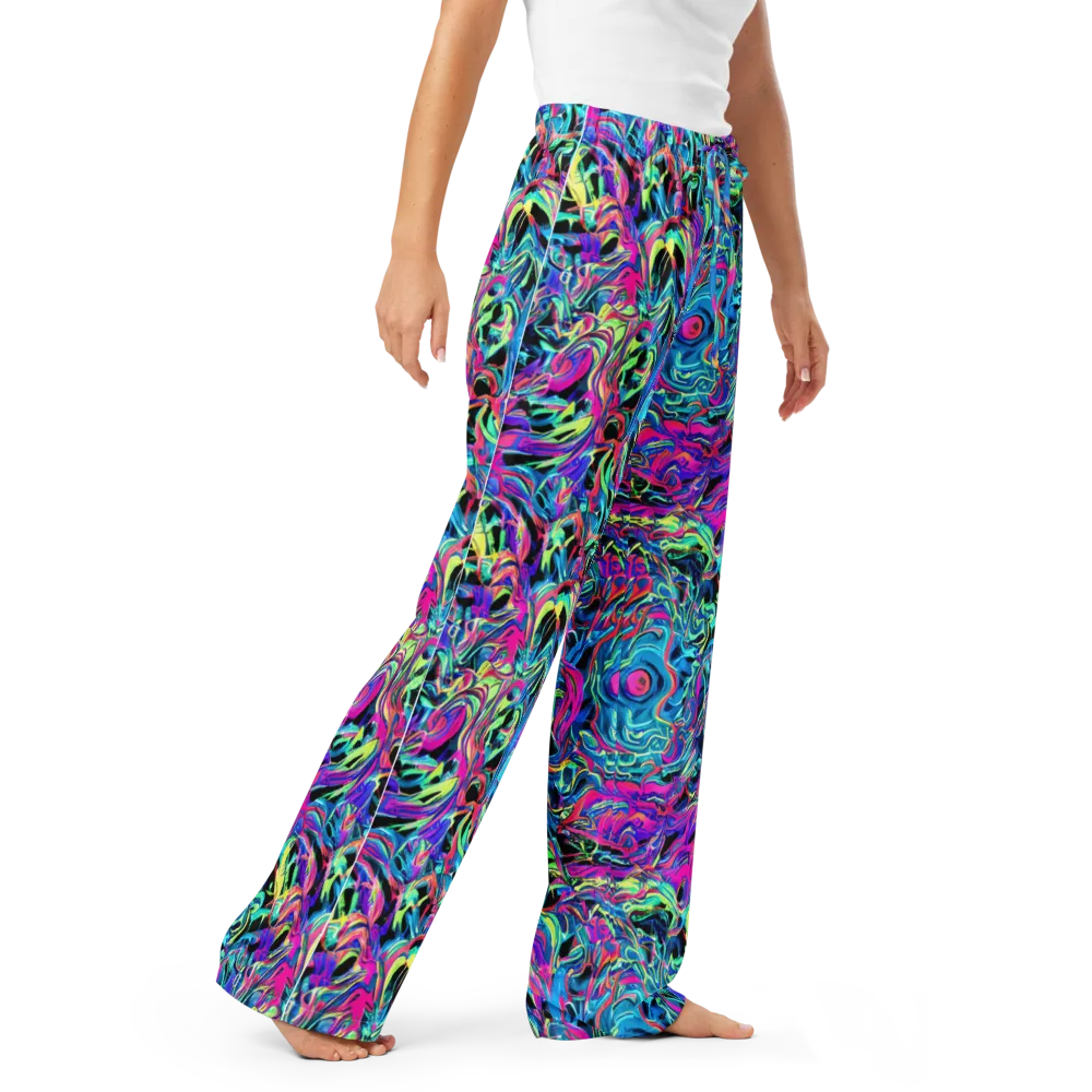 Cyberfluid on Women's Pajama Pants — Right Front