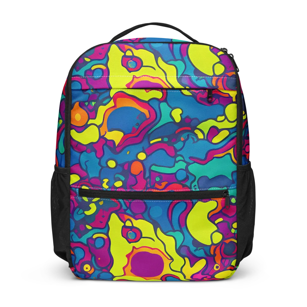 Colorful Chaos on Utility Backpack — Front