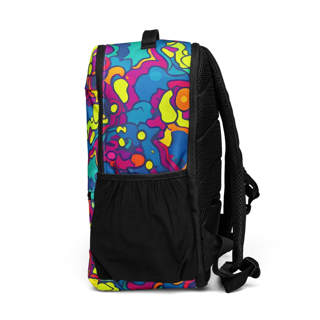 Colorful Chaos on Utility Backpack — Left