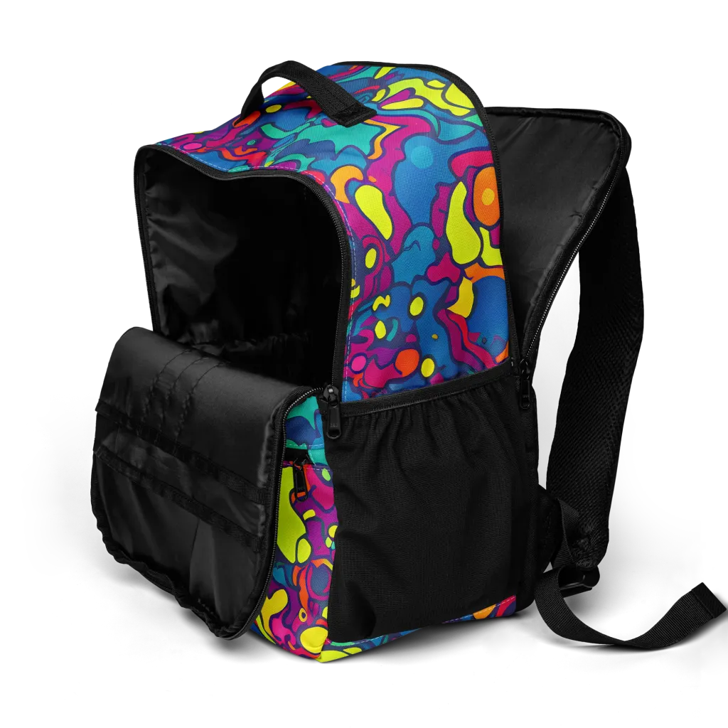 Colorful Chaos on Utility Backpack — Product details 2