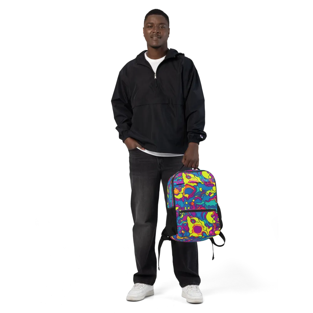 Colorful Chaos on Utility Backpack — Front