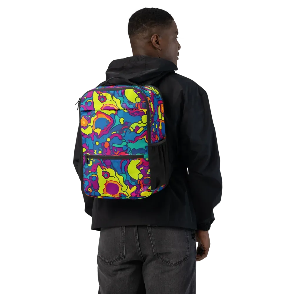 Colorful Chaos on Utility Backpack — Back