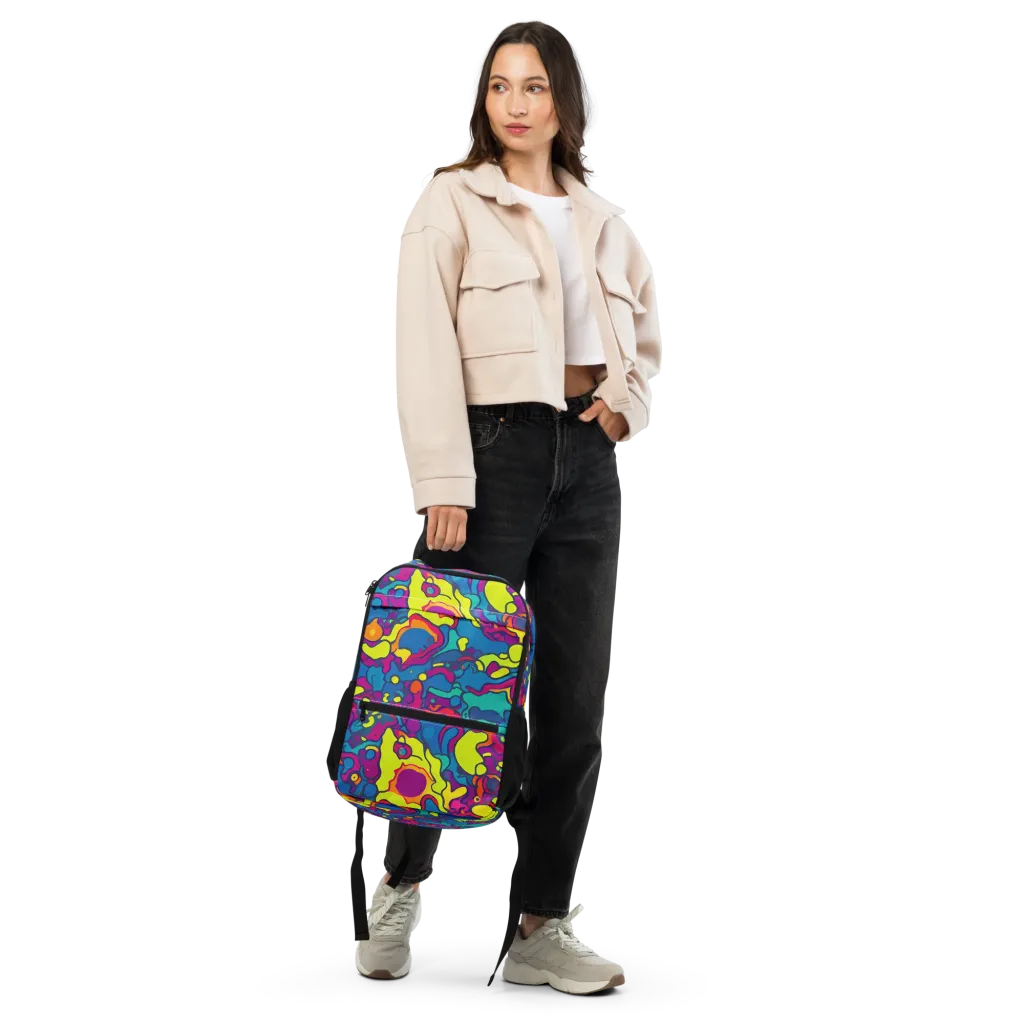 Colorful Chaos on Utility Backpack — Front