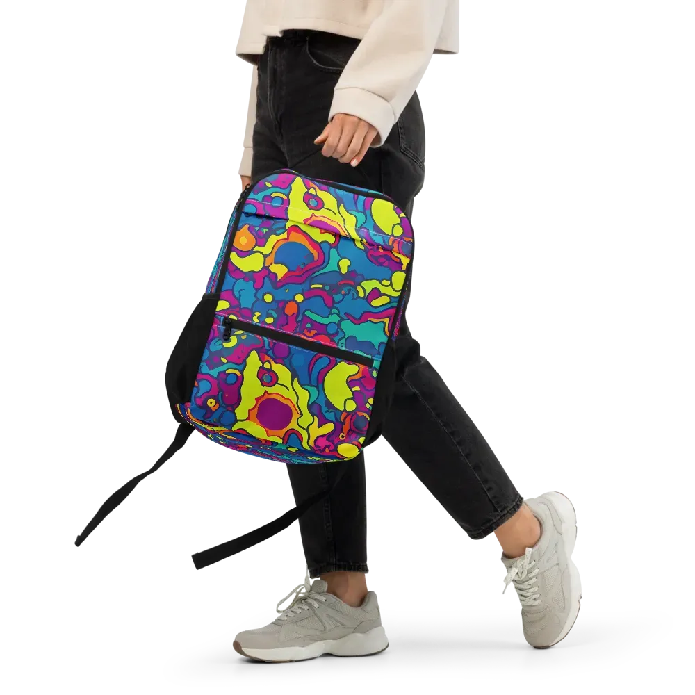 Colorful Chaos on Utility Backpack — Front