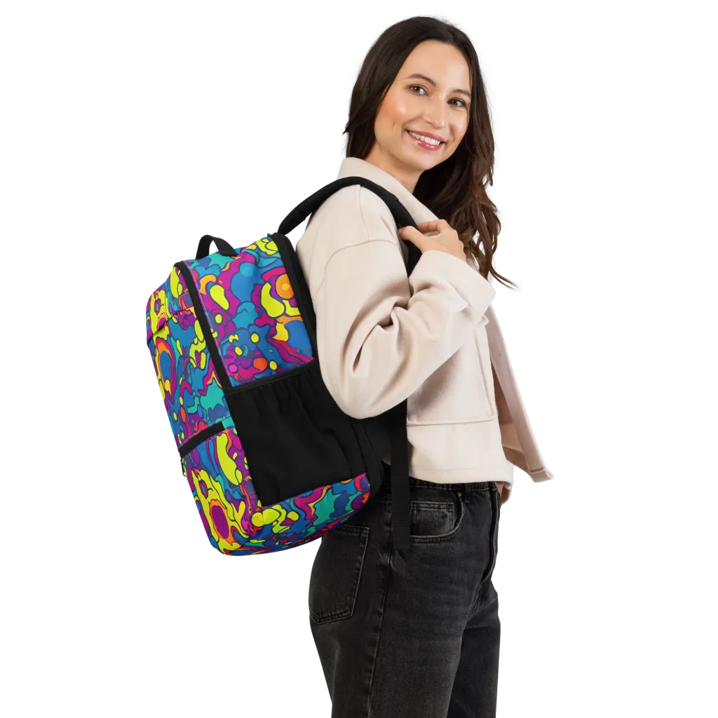 Colorful Chaos on Utility Backpack — Right