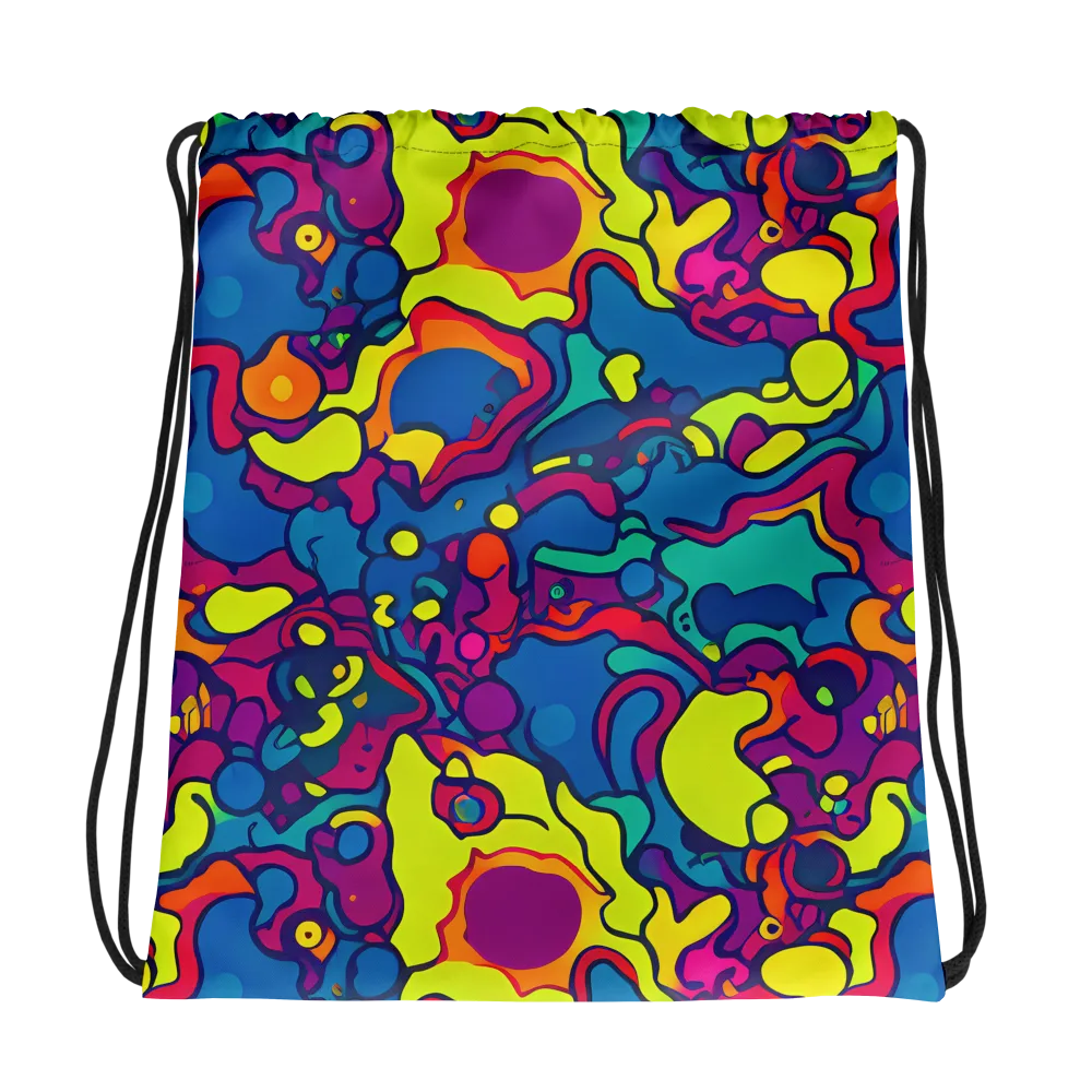 Colorful Chaos on Drawstring Bag — Photo