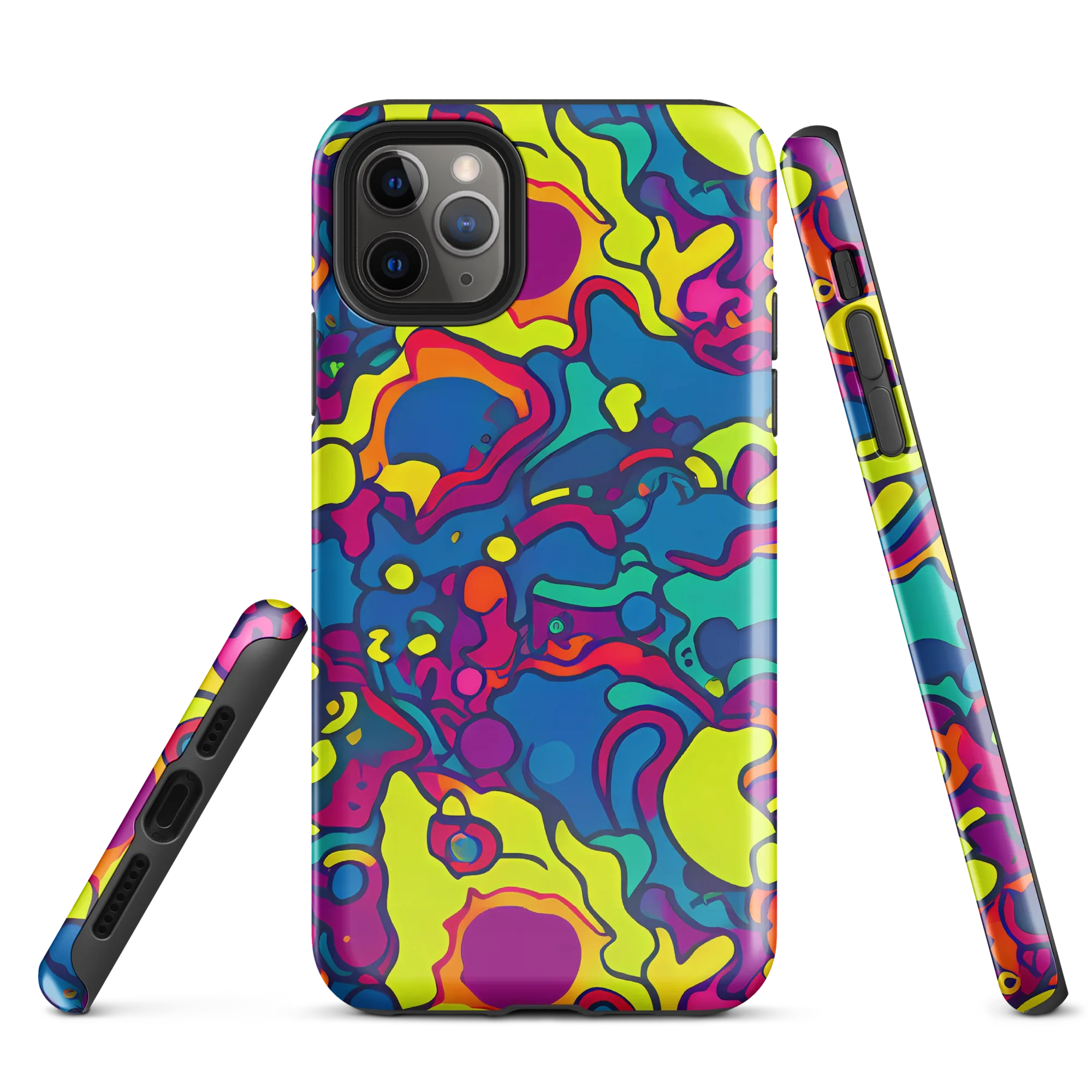 Colorful Chaos on Tough Case for iPhone® — Front
