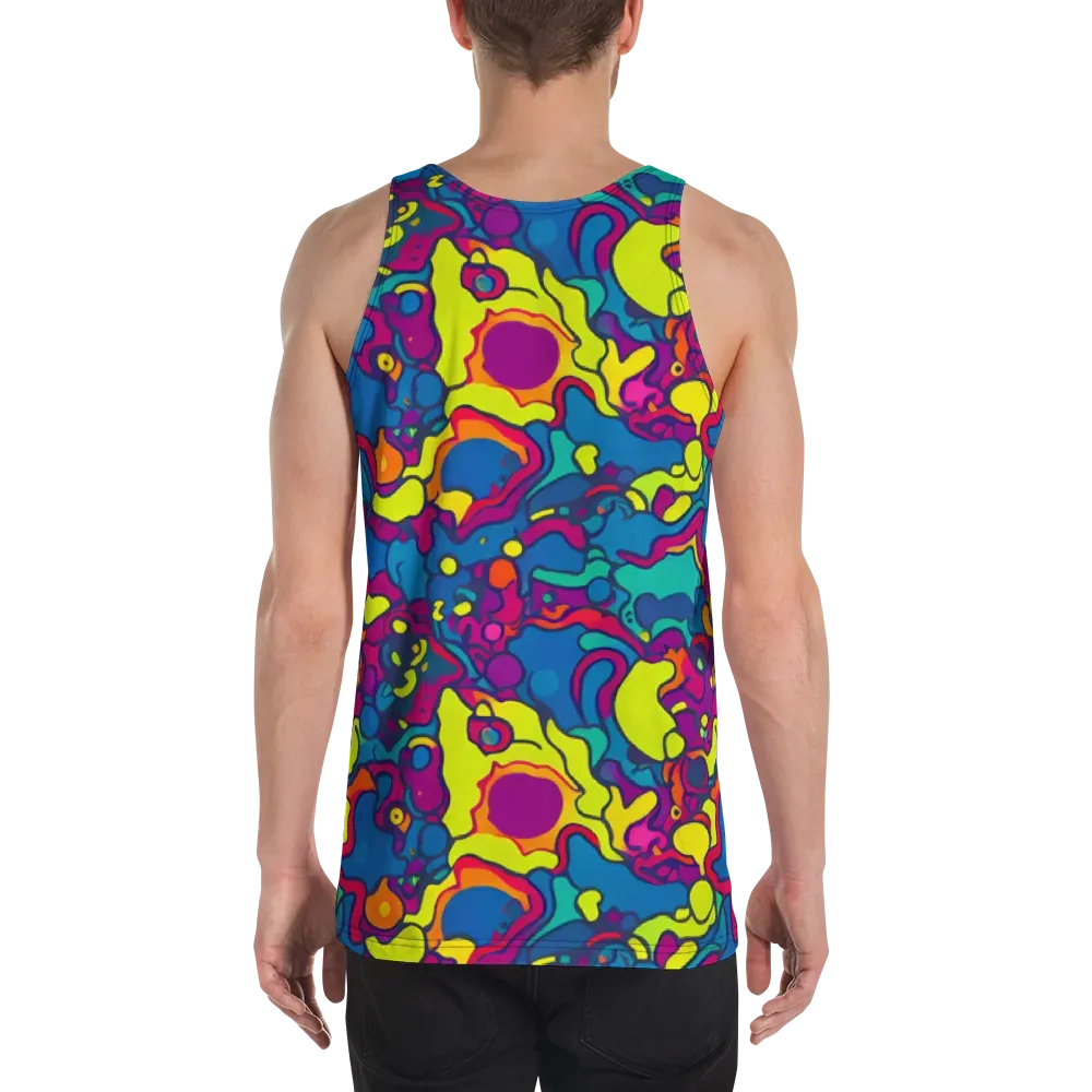 Colorful Chaos on Men's Tank Top — Back