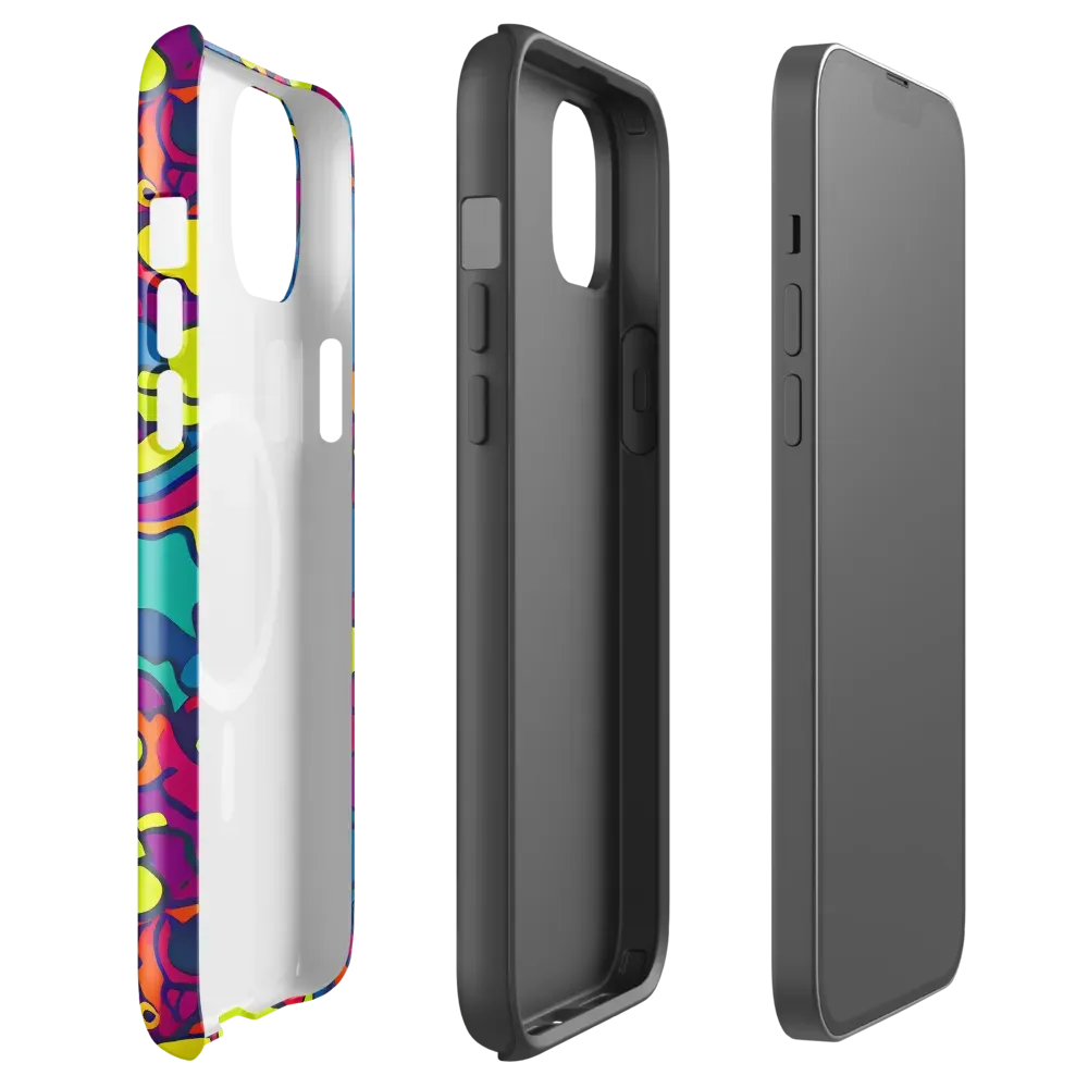 Colorful Chaos on MagSafe Tough Case for iPhone® — Front