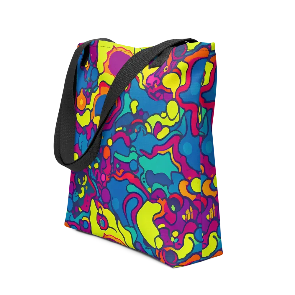 Colorful Chaos on Tote Bag — Front