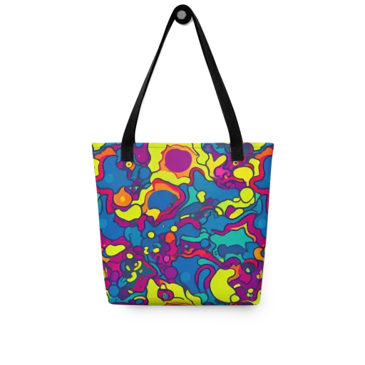 Colorful Chaos on a Tote Bag
