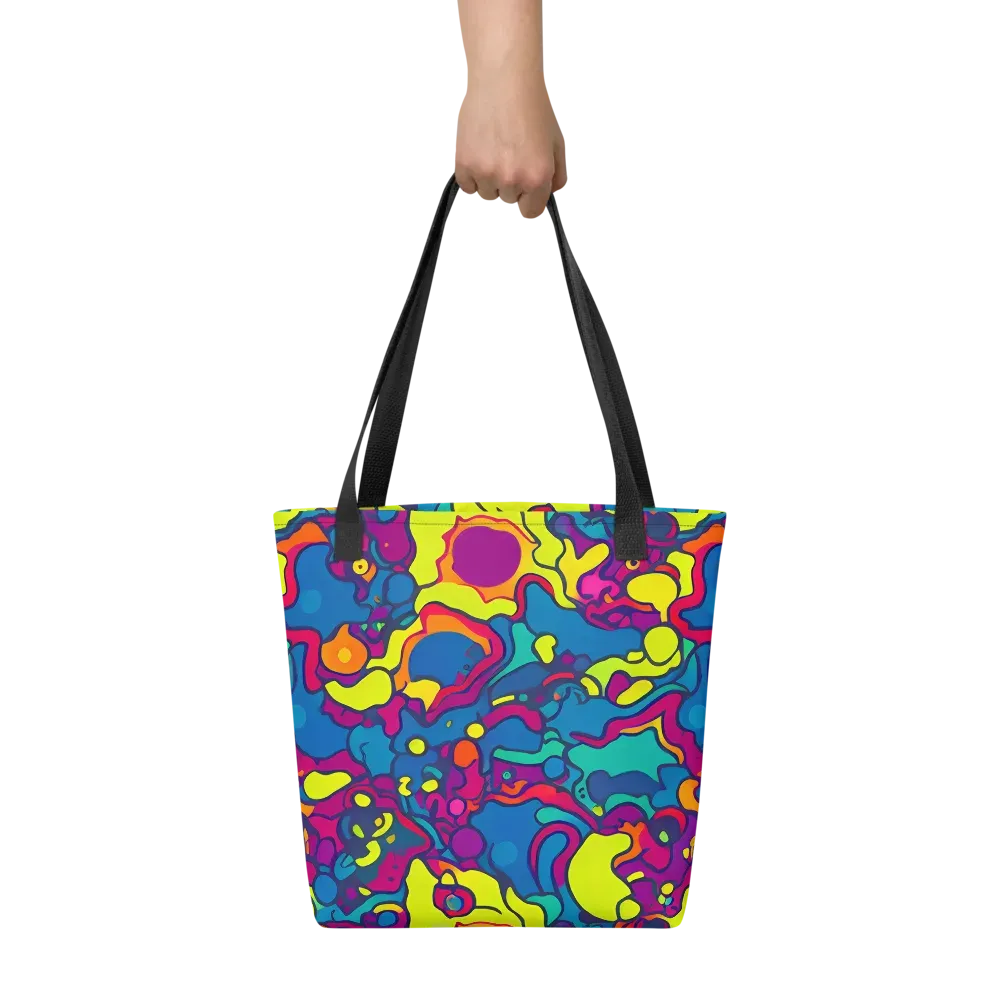Colorful Chaos on Tote Bag — Front