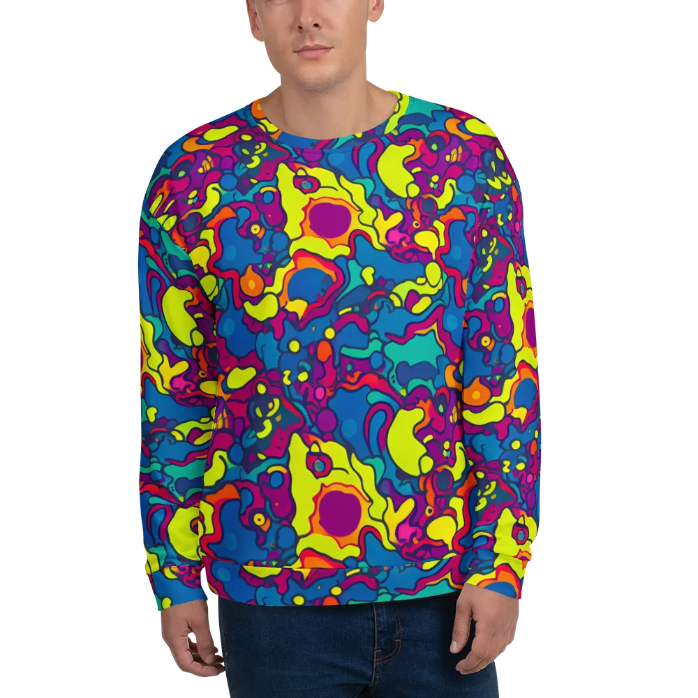 Colorful Chaos on Sweatshirt — Front