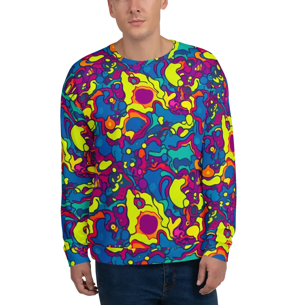Colorful Chaos on Sweatshirt — Front