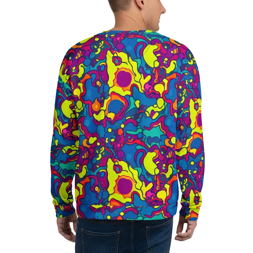 Colorful Chaos on Sweatshirt — Back