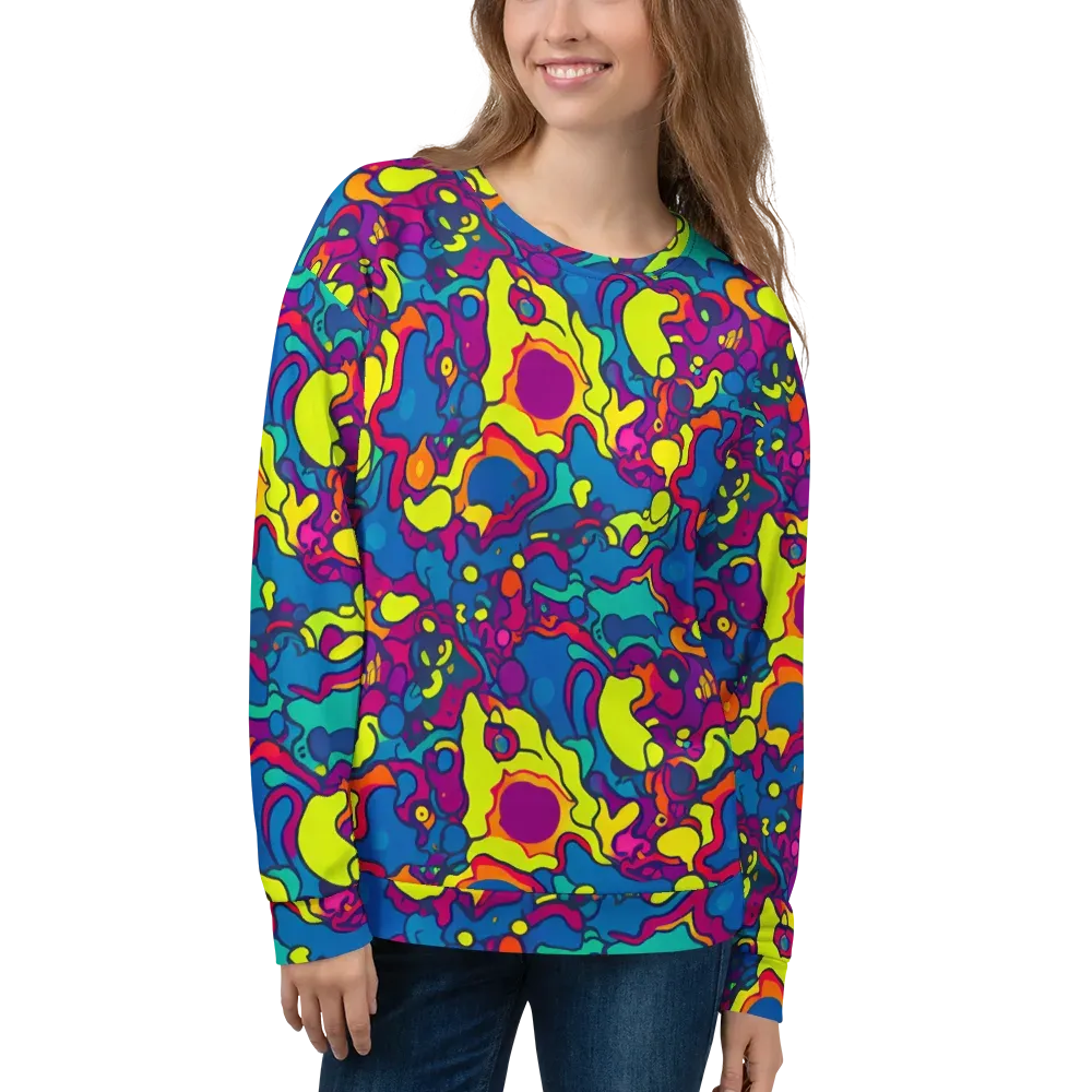 Colorful Chaos on Sweatshirt — Front