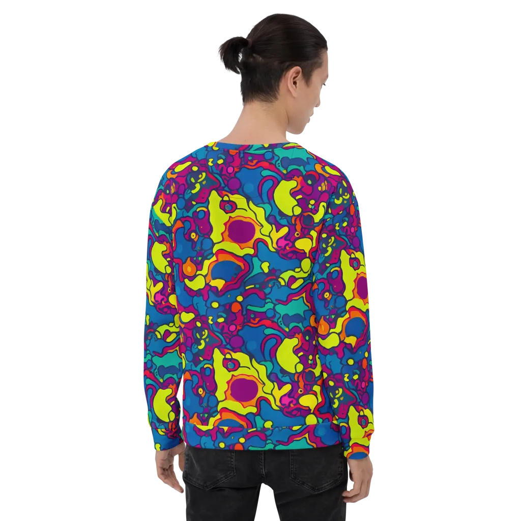 Colorful Chaos on Sweatshirt — Back