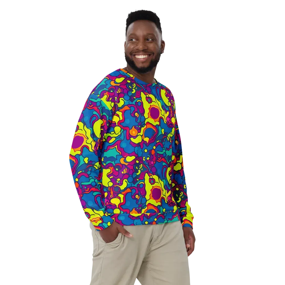 Colorful Chaos on Sweatshirt — Front
