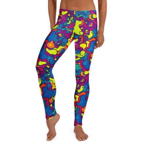 Colorful Chaos on a Leggings