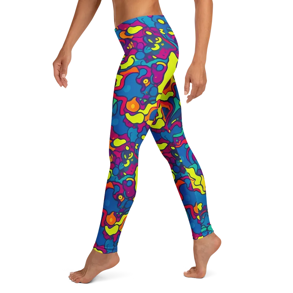 Colorful Chaos on Leggings — Left