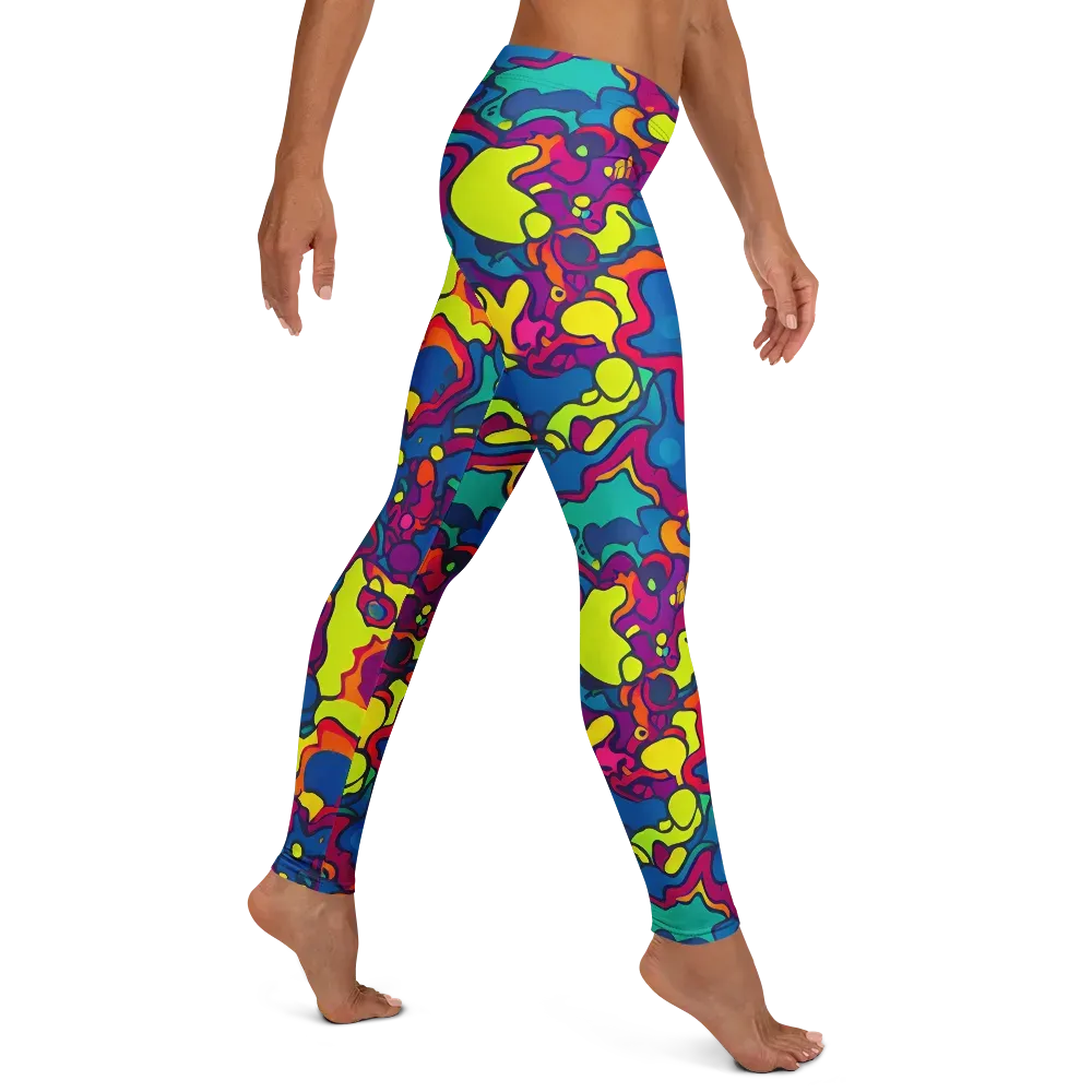 Colorful Chaos on Leggings — Right