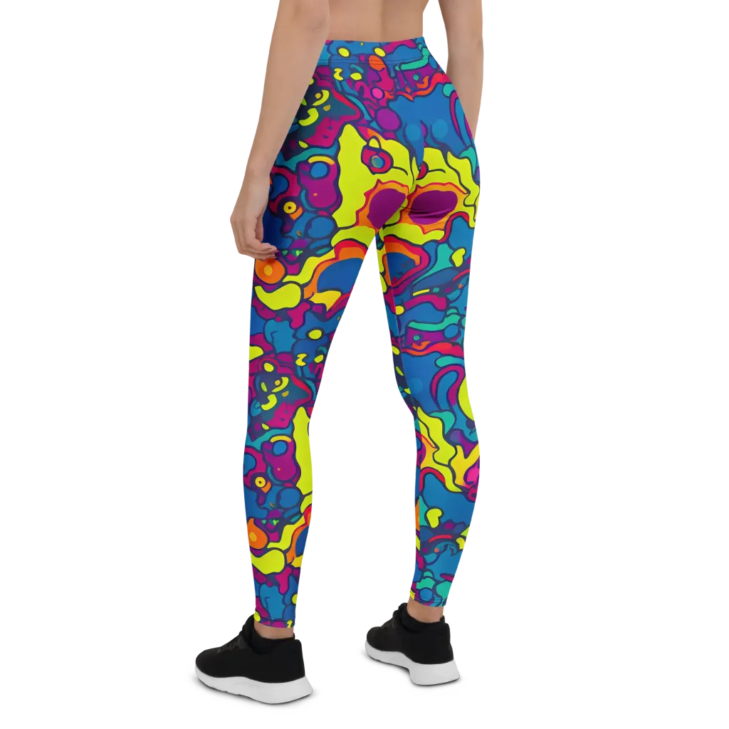 Colorful Chaos on Leggings — Back