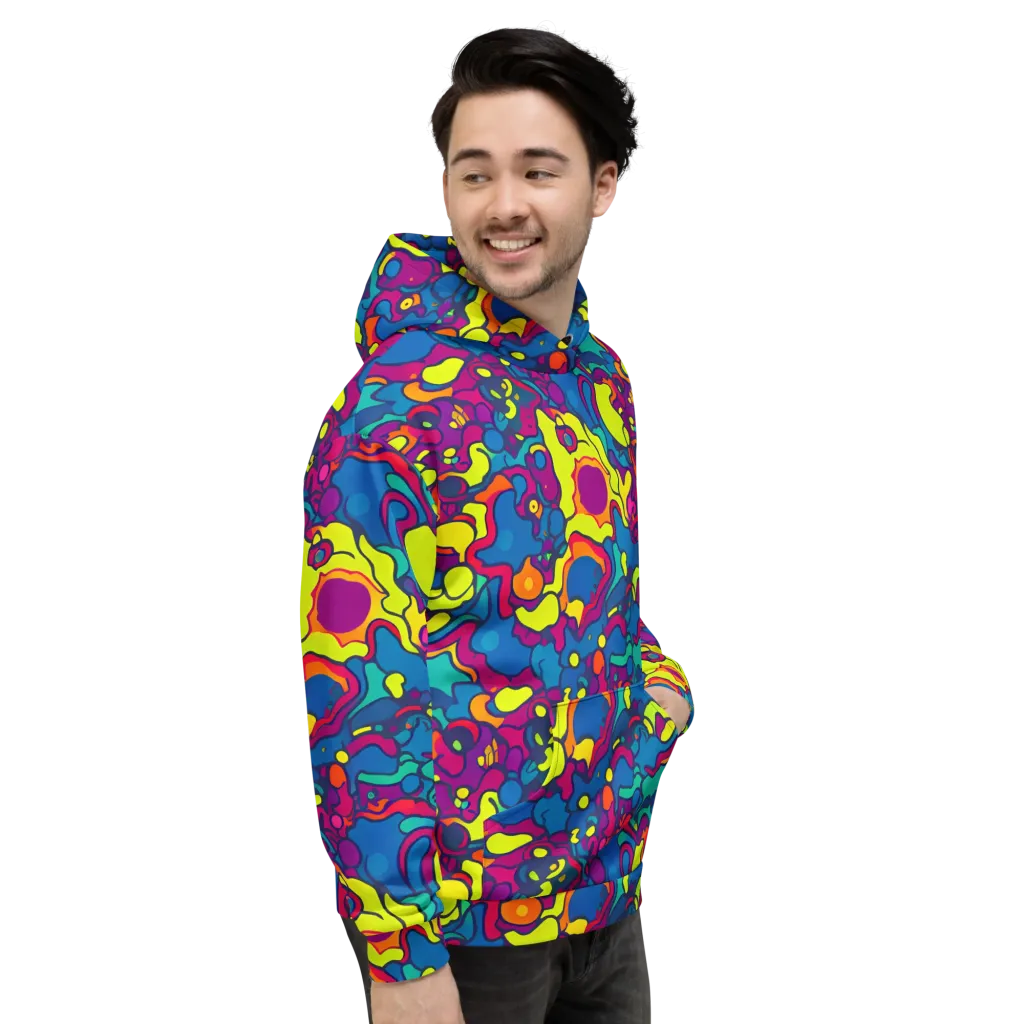 Colorful Chaos on Hoodie — Right