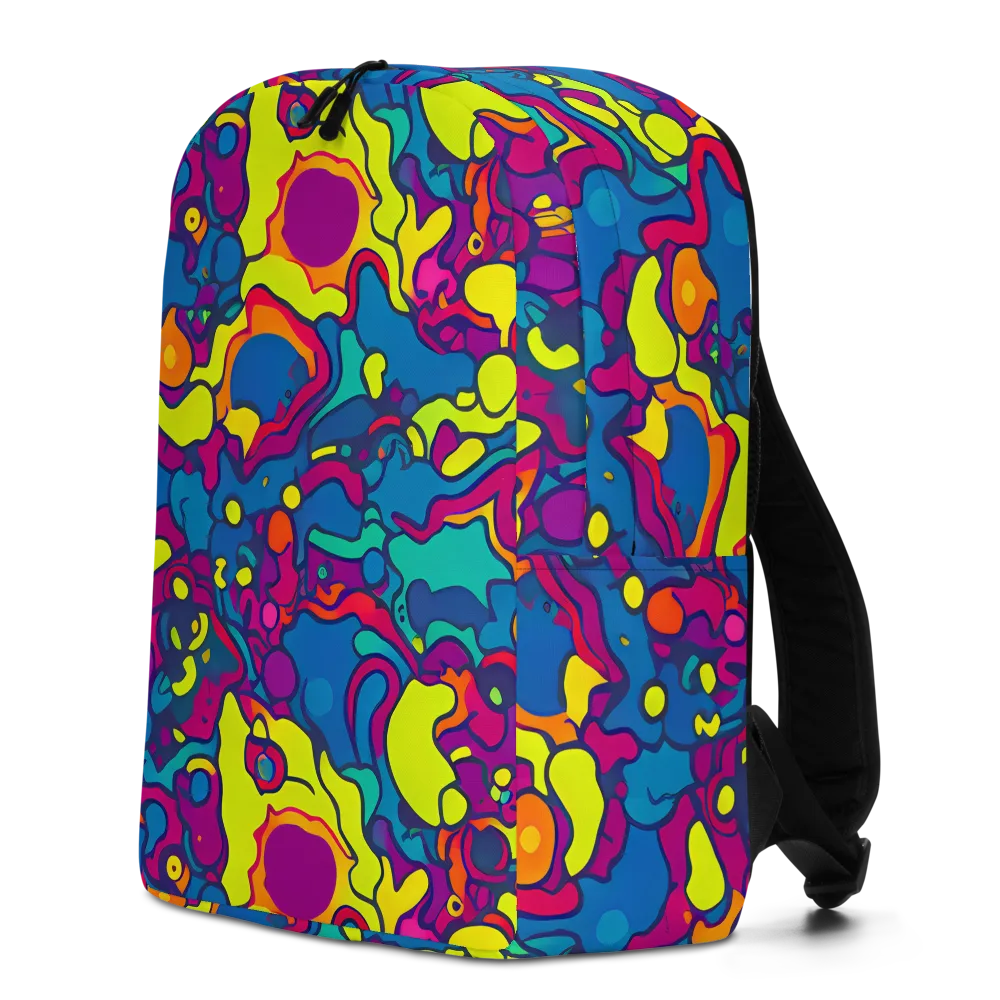 Colorful Chaos on Minimalist Backpack — Left