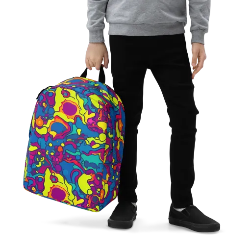 Colorful Chaos on a Minimalist Backpack