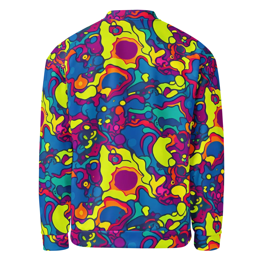 Colorful Chaos on Bomber Jacket — Back