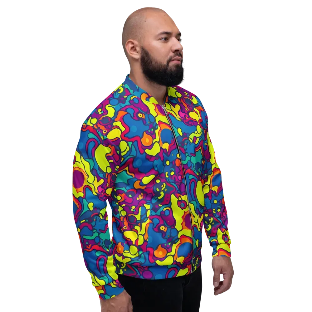 Colorful Chaos on Bomber Jacket — Right