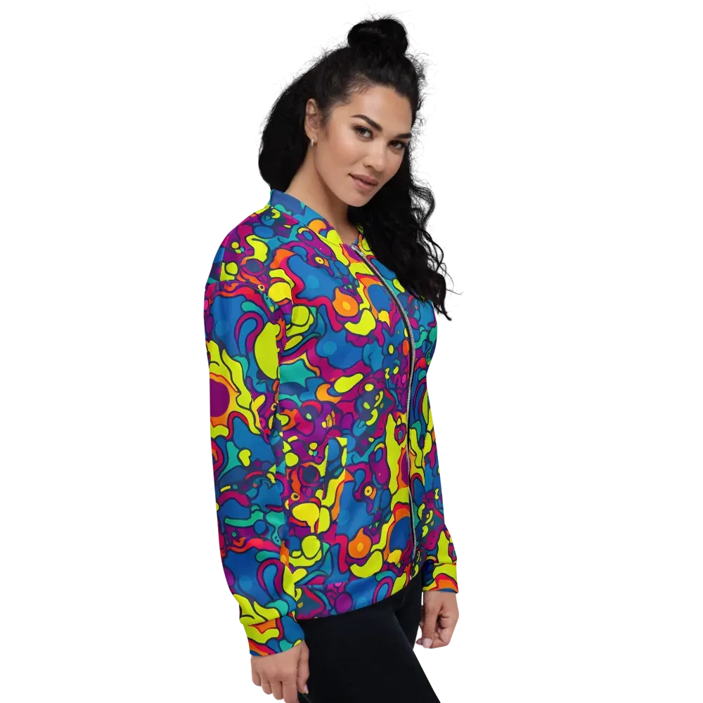 Colorful Chaos on Bomber Jacket — Right