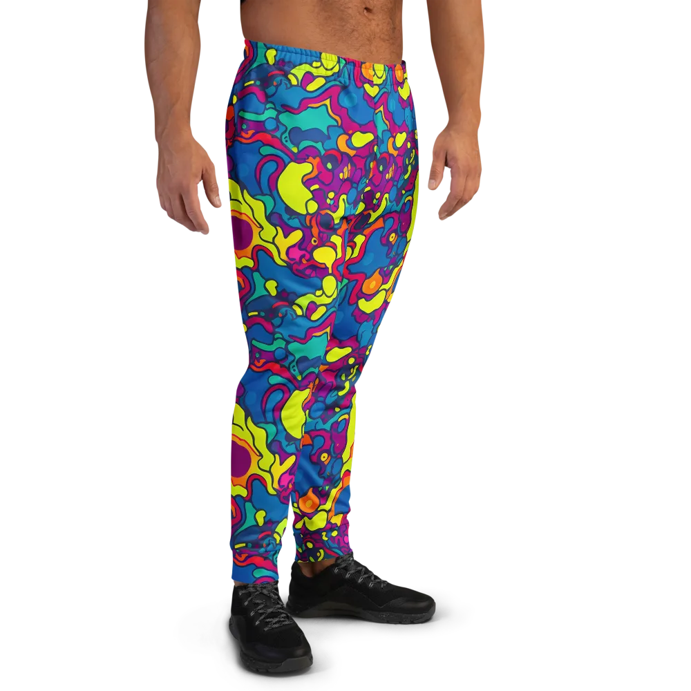 Colorful Chaos on Men's Joggers — Right