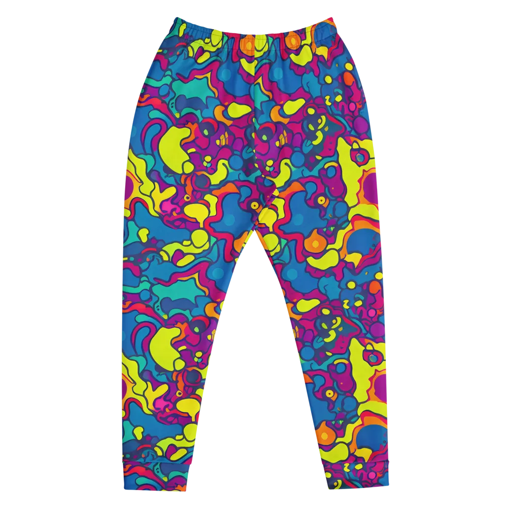 Colorful Chaos on Men's Joggers — Front