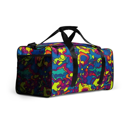 Colorful Chaos on a Duffle Bag
