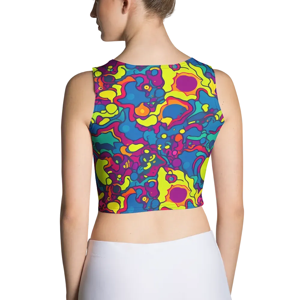 Colorful Chaos on Crop Top — Back