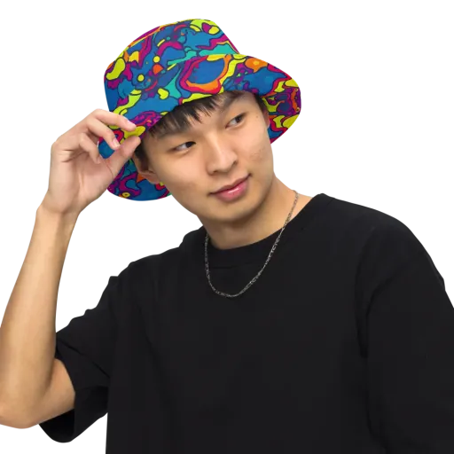 Colorful Chaos on a Reversible Bucket Hat