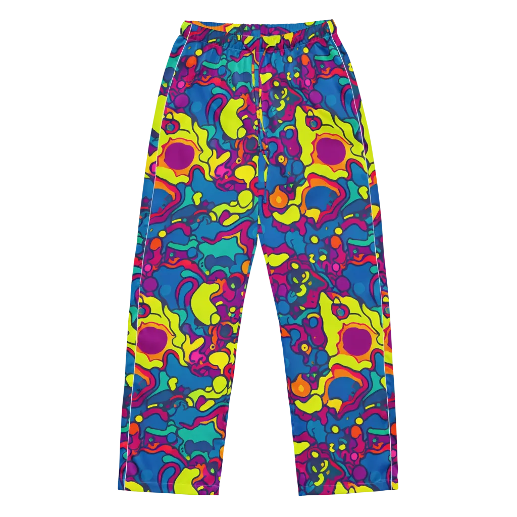 Colorful Chaos on Women's Pajama Pants — Front