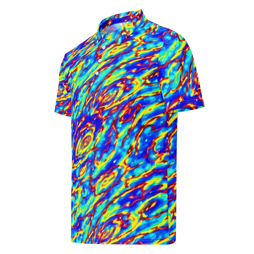 Emberstream on Men's Slim Fit Polo Shirt — Left Front