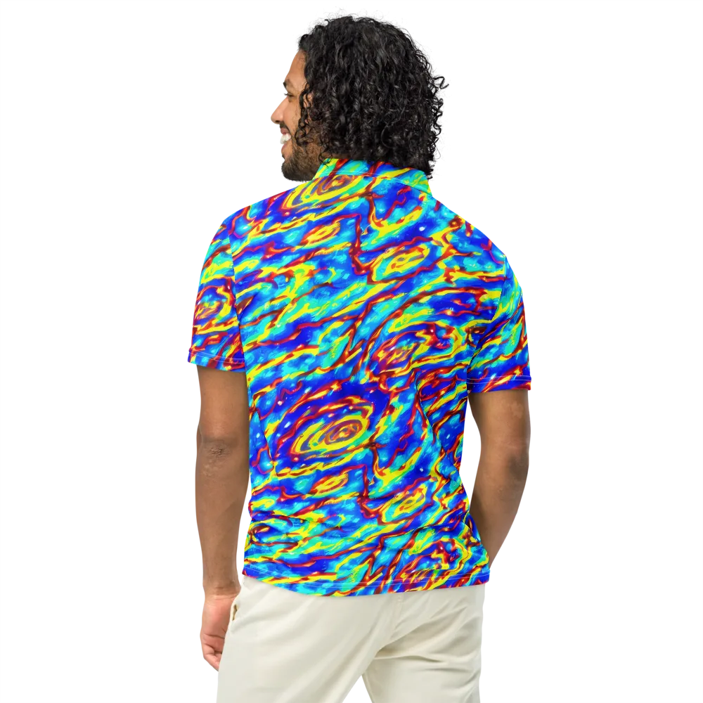 Emberstream on Men's Slim Fit Polo Shirt — Back