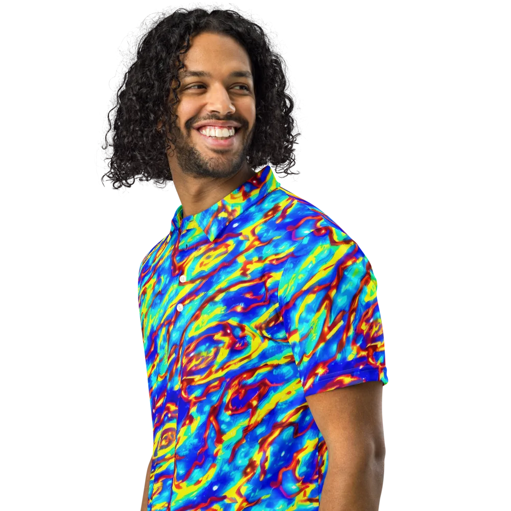 Emberstream on Men's Slim Fit Polo Shirt — Left Front