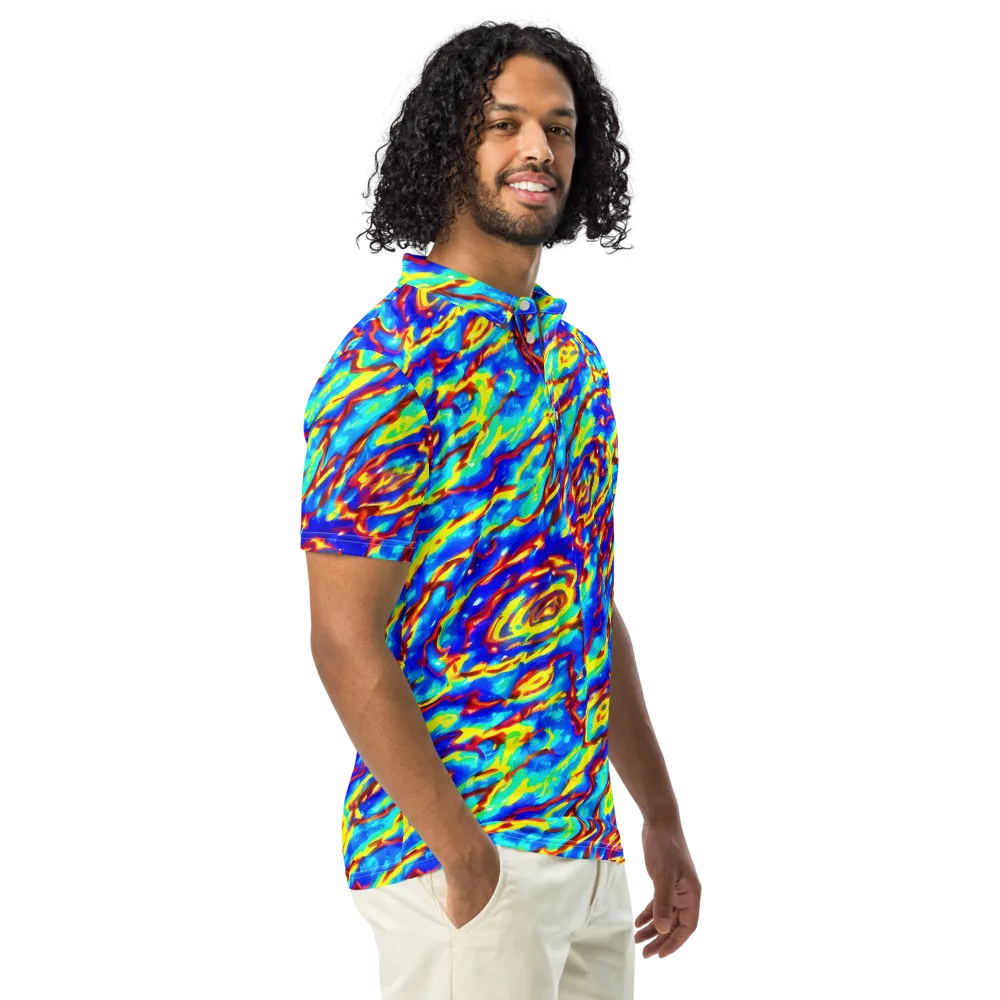 Emberstream on Men's Slim Fit Polo Shirt — Right Front