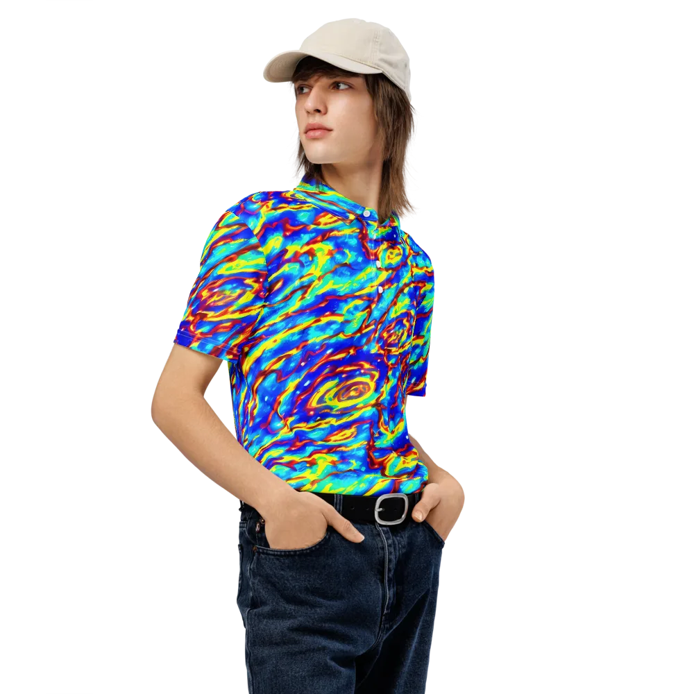 Emberstream on Men's Slim Fit Polo Shirt — Right Front