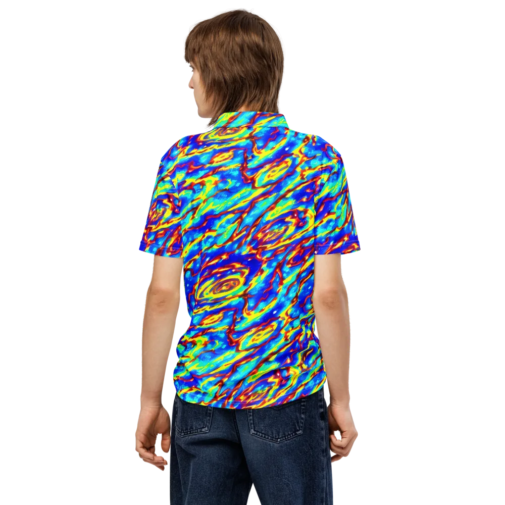 Emberstream on Men's Slim Fit Polo Shirt — Back