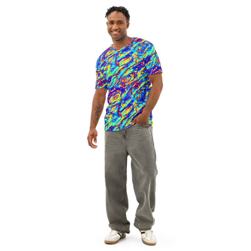 Emberstream on Men's Cotton Crew Neck T-Shirt — Front