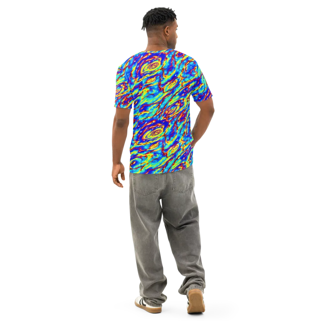 Emberstream on Men's Cotton Crew Neck T-Shirt — Back