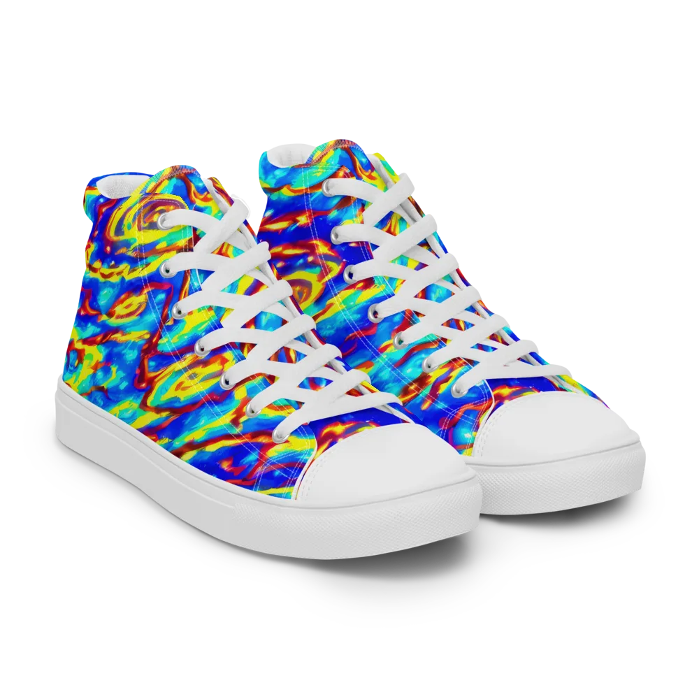 Emberstream on Men's High Top Canvas Shoes — Right Front